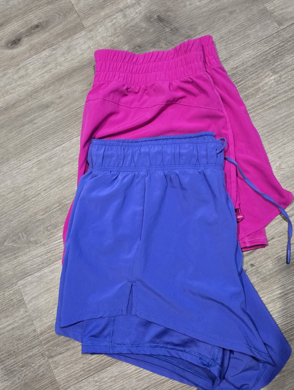 Avia Hot Pink and Royal Blue Athletic Shorts Set
